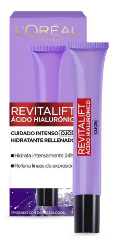 L'oréal paris crema ojos revitalift ácido hialurónico 15ml