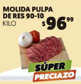 Merco Molida Pulpa de Res 90-10 oferta