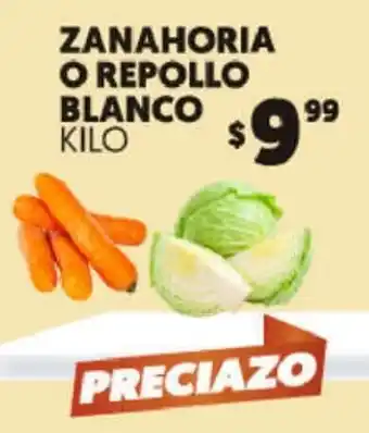 Zanahoria o Repollo Blanco