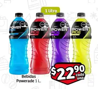 Bebidas Powerade 1 L.