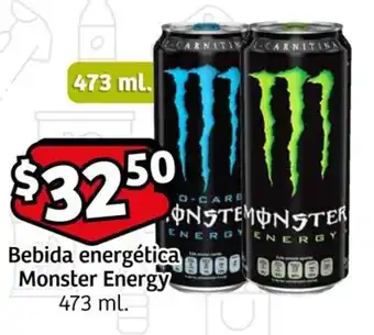 Bebida energética Monster Energy 473 ml.