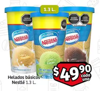 Helados básicos Nestlé 1.3 L.