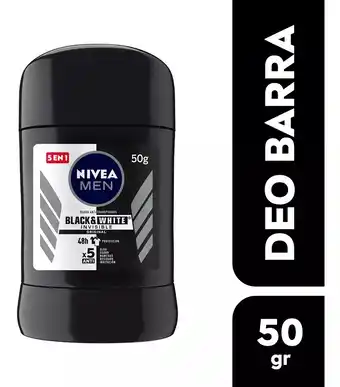 Antitranspirante En Barra Nivea Men Invisible Black & White Power 50g