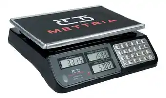 Báscula comercial digital mettria mtblack-40 40kg negro 32.5 cm x 23 cm