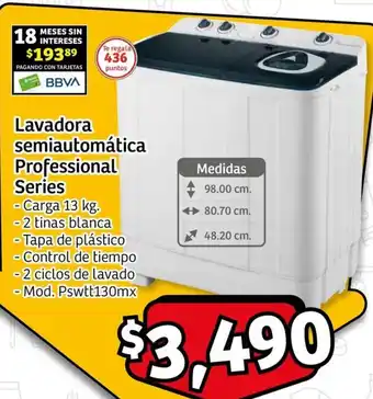Soriana Express Lavadora semiautomática Professional Series 13kg oferta