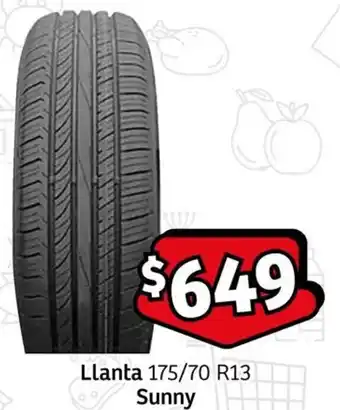Soriana Express Llanta 175/70 R13 Sunny oferta