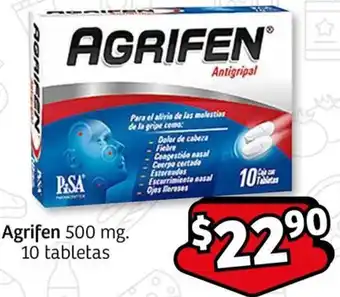 Soriana Express Agrifen 500mg 10 tabletas oferta