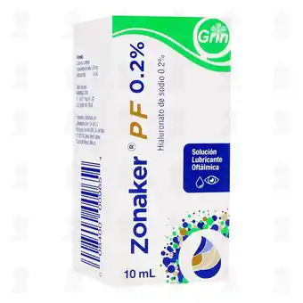 Farmacias Guadalajara Zonaker Pf 0.2% Solución, 10 ml oferta