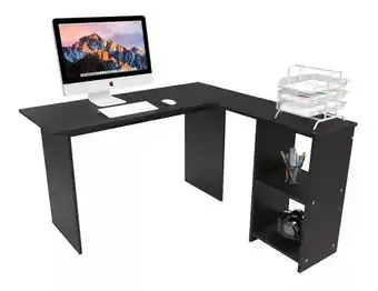 Mercado Libre Escritorio Esquinado Negro Minimalista Home Oficce oferta