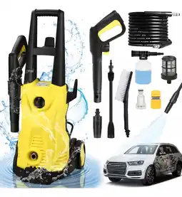 Mercado Libre Hidrolavadora Eléctrica Amarillo 1500w 1740psi 110v 60hz oferta