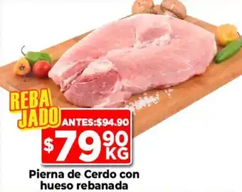 HEB Pierna de Cerdo con hueso rebanada, kg oferta