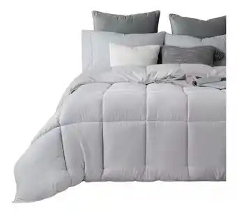 Mercado Libre Edredón Esquimal Acolchado Relleno Tipo Down Queen Size Color Gris oferta