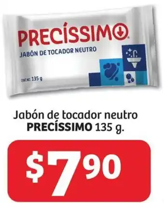 Soriana Híper Jabón de tocador neutro PRECÍSSIMO 135g oferta