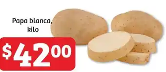 Soriana Híper Papa blanca kilo oferta