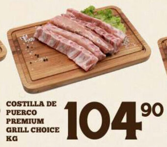 Alsuper Costilla de Puerco Premium Grill Choice oferta