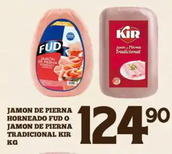 Alsuper Jamon de Pierna Horneado Fud o Jamon de Pierna Tradicional Kir oferta