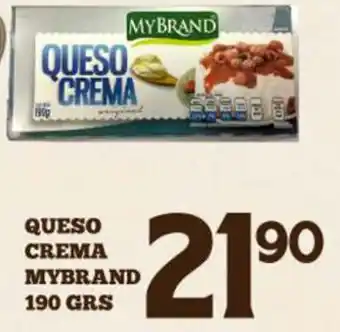 Alsuper Queso Crema Mybrand 190grs oferta