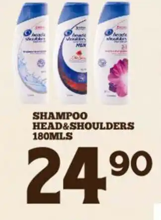Alsuper Shampoo Head & Shoulders 180mls oferta