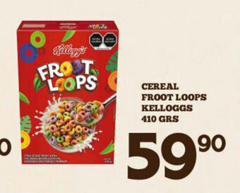 Alsuper Cereal Froot Loops Kelloggs 410grs oferta