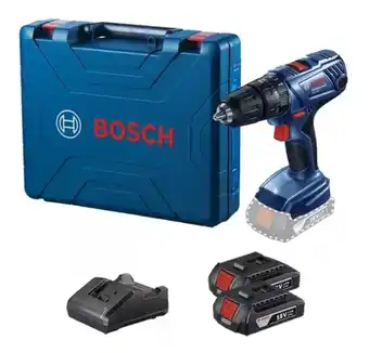 Mercado Libre Taladro percutor atornillador inalámbrico de 13mm Bosch GSB 180-LI 18V + accesorio con maletín de transporte + 2 baterías 2.0 oferta