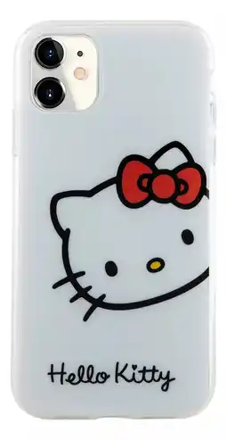 Mercado Libre Protector Hello Kitty Logo Face Blanco Para iPhone oferta