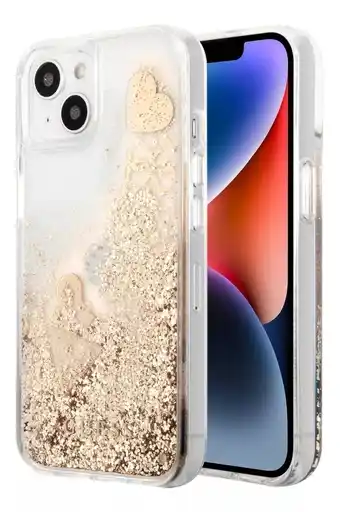 Mercado Libre Funda Guess Glitter Gold Compatible Con iPhone 14 Color Dorado oferta
