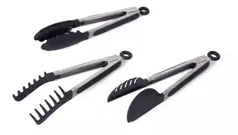 Mercado Libre Set De 3 Pinzas Farberware De Acero Inoxidable Color Negro oferta
