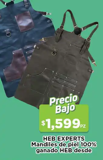 Heb Experts Mandiles de Piel 100% Ganado Heb Desde