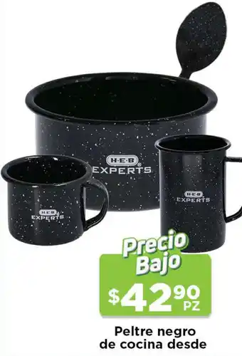 HEB Peltre Negro de Cocina Desde oferta