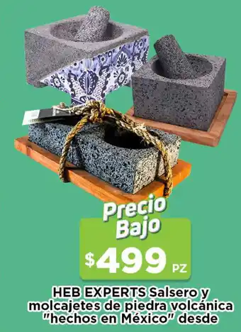 Heb Experts Salsero y Molcajetes de Piedra Volcánica "Hechos en México" Desde