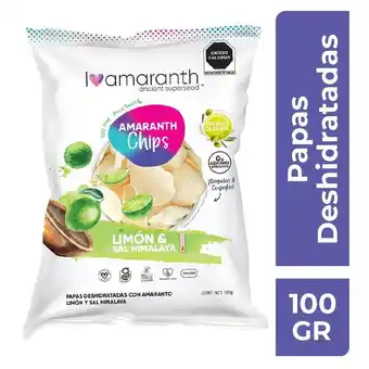 Farmacia San Pablo I Amaranth Chips De Papa Con Amaranto Orgánico Sabor Limón y Sal del Himalaya oferta
