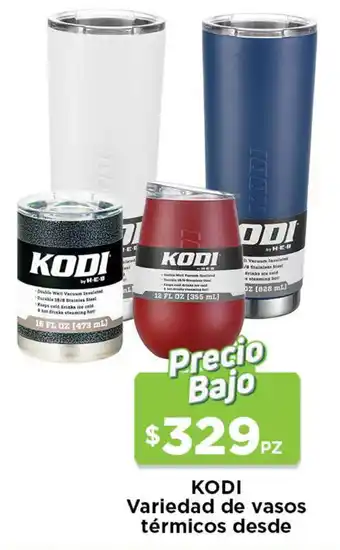 HEB Kodi Variedad de Vasos Térmicos Desde oferta