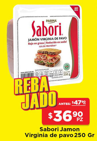 HEB Sabori Jamon Virginia de Pavo 250g oferta
