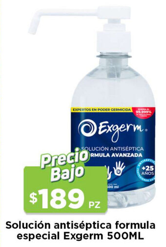 HEB Solución Antiséptica Formula Especial Exgerm 500ml oferta