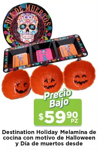 HEB Destination Holiday Melamina de Cocina con Motivo de Halloween y Día de Muertos Desde oferta
