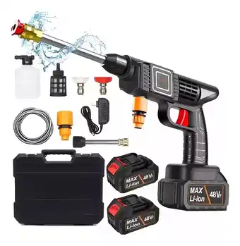Mercado Libre Hidrolavadora Portatil Inalambrica De Auto Drive /2 Pilas48v oferta