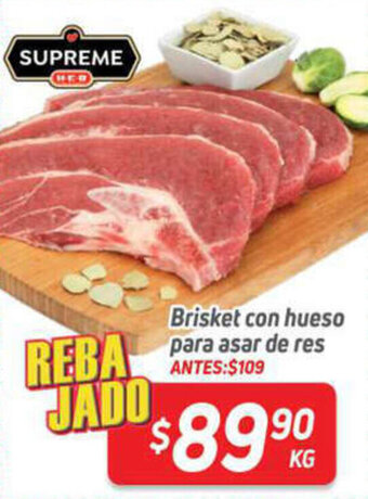 HEB Brisket con Hueso para Asar de Res oferta
