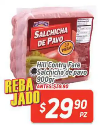 HEB Hill Contry Fare Salsicha de pavo 900gr oferta
