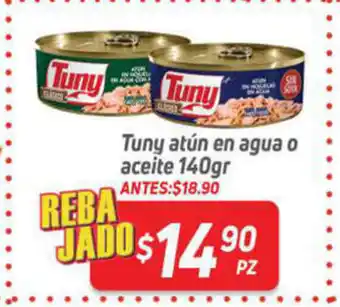HEB Tuny Atun en Agua o Aceite 140gr oferta