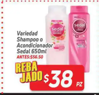 HEB Variedad Shampoo o Acondicionador Sedal 650ml oferta