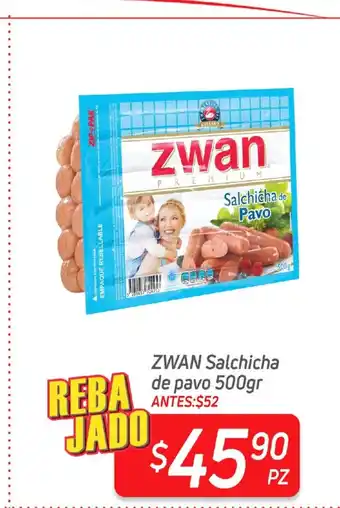 HEB Zwan Salchicha de pavo 500gr oferta