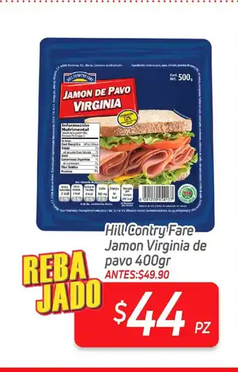 HEB Hill Contry Fare Jamon Virginia de pavo 400gr oferta