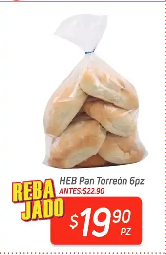 HEB HEB Pan Torreon 6pz oferta