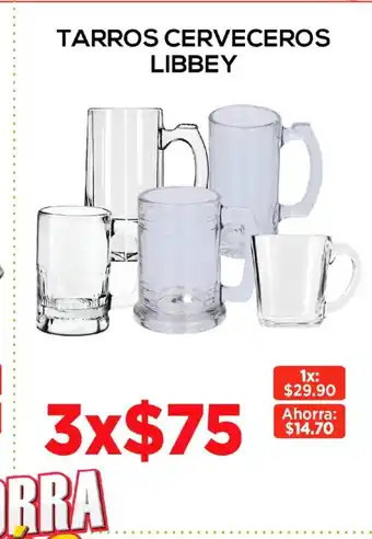 HEB Tarros Cerveceros Libbey oferta