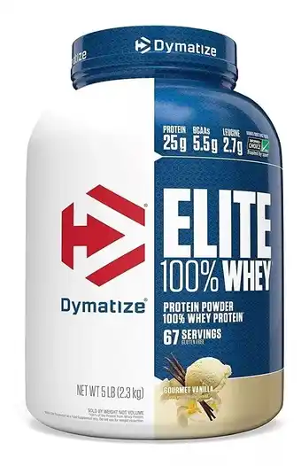 Mercado Libre Suplemento en polvo Dymatize Elite 100% Whey Protein proteínas sabor gourmet vanilla en pote de 2.3kg oferta