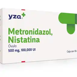 Farmacias YZA Yza Metronidazol/Nistatina 500Mg/100000U 10 Ovulos oferta