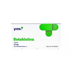 Farmacias YZA Yza Betahistina 24Mg 30 Tabs oferta