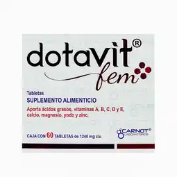 Farmacias YZA Dotavit Fem 1240Mg 60 Comp oferta