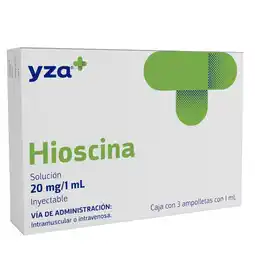 Farmacias YZA YZA HIOSCINA 20MG/1ML 3 AMP oferta