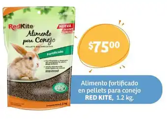 Alimento fortificado en pellets para conejo RED KITE, 1.2 kg.